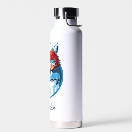 Bunnyx Blue Abzeichen Trinkflasche (Links)