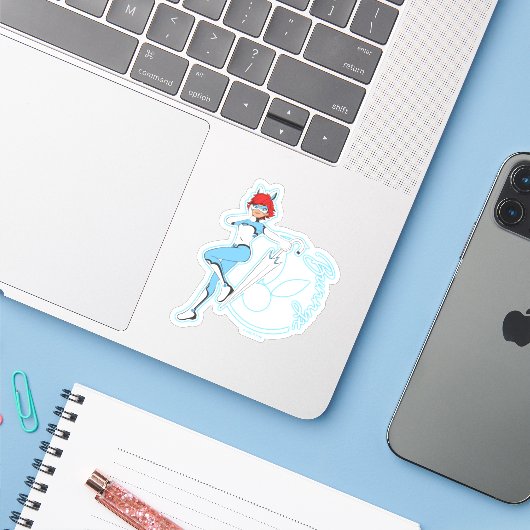 Bunnyx Graphic Aufkleber (Laptop mit iPhone)