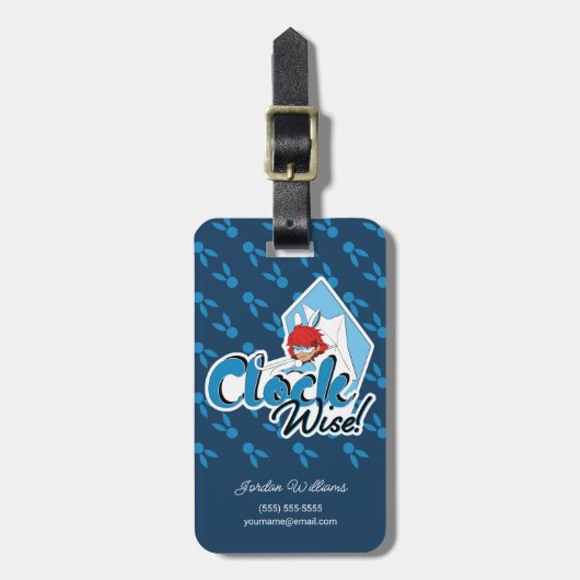 Bunnyx | Uhrweissinn! Gepäckanhänger (Vorderseite vertikal)