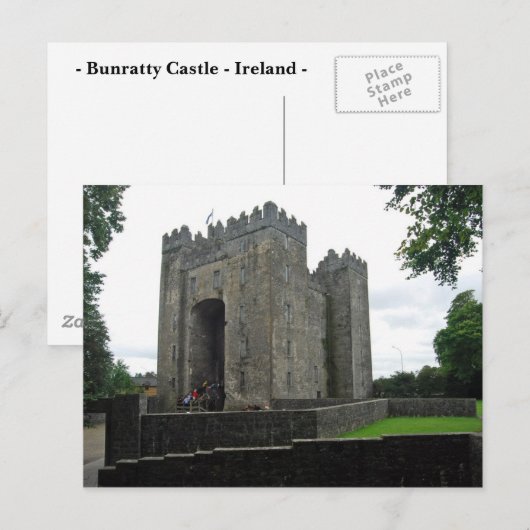 Bunratty Castle Postcard Postkarte (Vorne/Hinten)