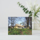 Bunratty Folk Park Hütte Postkarte (Stehend Vorderseite)