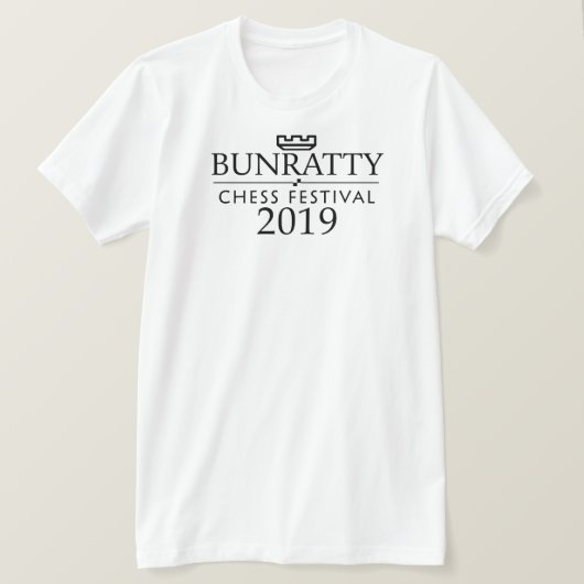 Bunratty Schach-Festival 2019 T-Shirt (Design vorne)