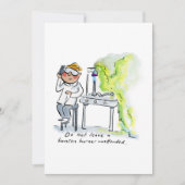 Bunsen Burner Einladung (Vorderseite)