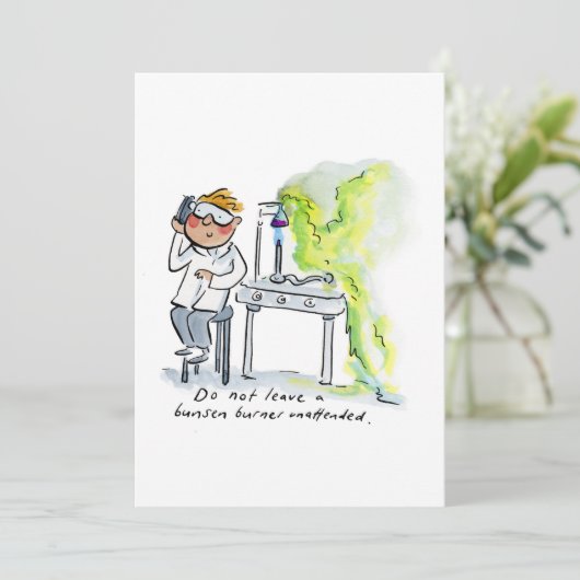 Bunsen Burner Einladung (Stehend Vorderseite)