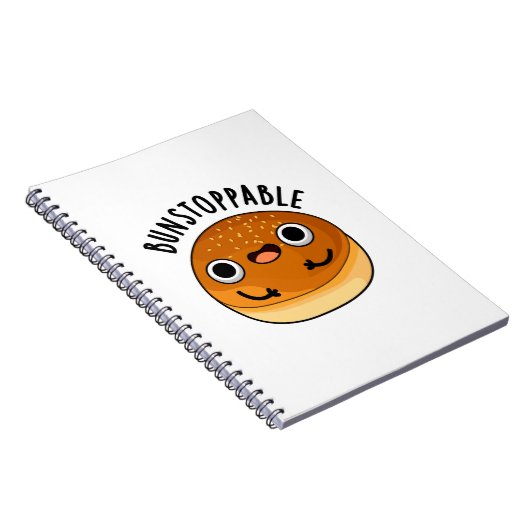 Bunstoppable Funny Bun Pun Notizblock (Rechte Seite)