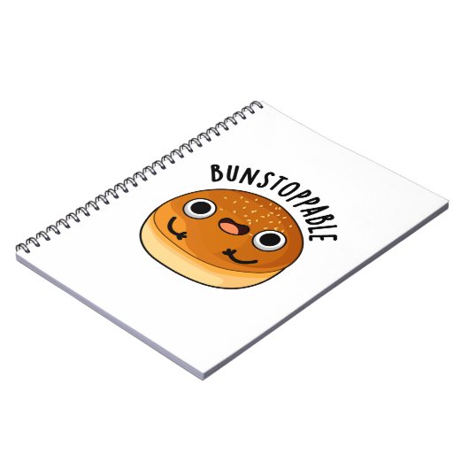 Bunstoppable Funny Bun Pun Notizblock (Linke Seite)