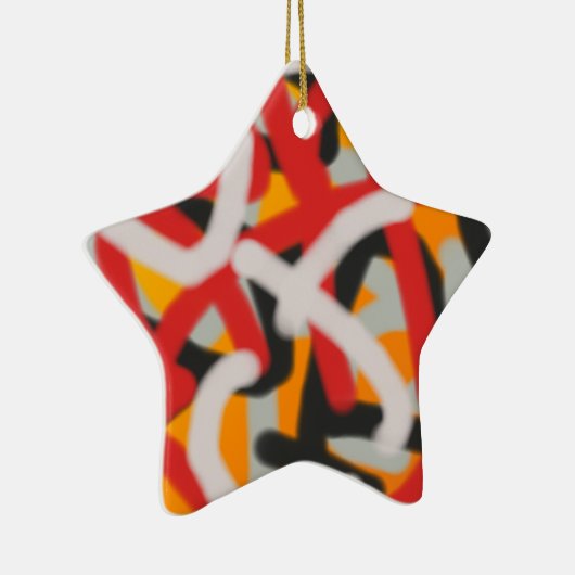 bunt 0748 abstrakte Kunst Keramikornament (Rechts)