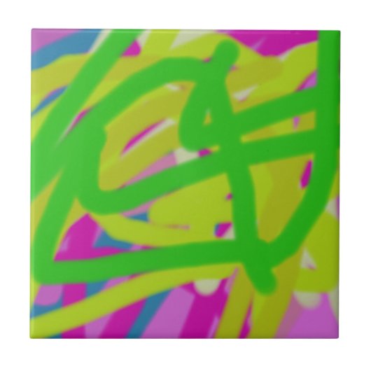 bunt 3748 abstrakte Kunst Fliese (Vorderseite)