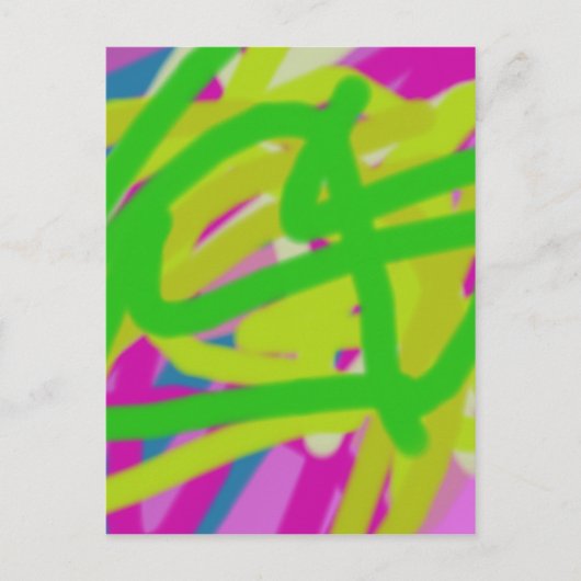 bunt 3748 abstrakte Kunst Postkarte (Vorderseite)