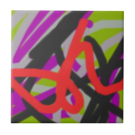 bunt 7564 abstrakte Kunst Fliese (Vorderseite)