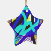 bunt 768 abstrakte Kunst Keramik Ornament (Rechts)
