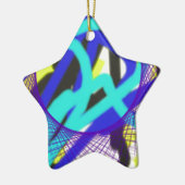 bunt 768 abstrakte Kunst Keramik Ornament (Links)