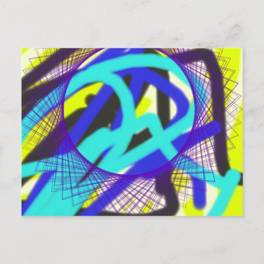 bunt 768 abstrakte Kunst Postkarte (Vorderseite)