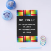 bunt Abstrakte Kunst Flyer (Einzeln)