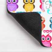 Bunt besitzen Sie Monogramm Mousepad (Ecke)