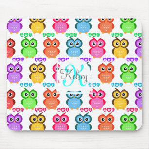 Bunt besitzen Sie Monogramm Mousepad