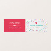 Bunt besprüht selbst gemachte Plätzchen-Mischung Visitenkarten (Außenseite Aufgefaltet)