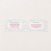 Bunt besprüht selbst gemachte Plätzchen-Mischung Visitenkarten (Innenseite Aufgefaltet)