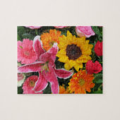 bunt+ Blume, Garten+ gnome, calla+ l Puzzle (Horizontal)