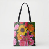 bunt+ Blume, Garten+ gnome, calla+ l Tasche (Vorderseite)