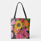 bunt+ Blume, Garten+ gnome, calla+ l Tasche (Rückseite)