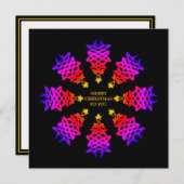 Bunt | CHRISTMAS TREE | Feste Grußkarte (Vorne/Hinten)