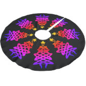 Bunt | CHRISTMAS TREE MOTIF Polyester Weihnachtsbaumdecke (Schrägansicht)