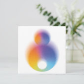 bunt dankeskarte (Stehend Vorderseite)