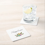 Bunt dekorative Ostereier Botanisch Rechteckiger Pappuntersetzer (Vor Ort)