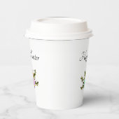 Bunt dekorierte Ostereier Botanisch Pappbecher (Links)