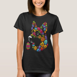 bunt deutscher Schafhirte Ostereier T-Shirt