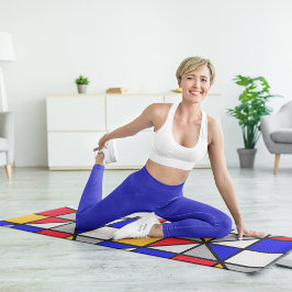 bunt diagonal yogamatte