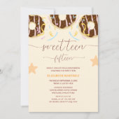 bunt Donut süße 15 Quinceañera Einladung (Vorderseite)