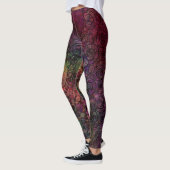 Bunt, einzigartig, verrückt mit Hand gezeichneten Leggings (Links)