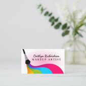 Bunt erröten Maskenbildner Visitenkarte (Stehend Vorderseite)