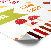 bunt fallend Spirit week School Flyer Poster (Ecke)