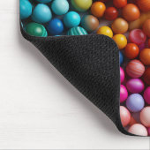 BUNT FARBIGE KUNSTSTOFFPERLEN MOUSEPAD (Ecke)