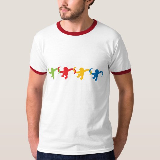 Bunt - Fass voll Affen T-Shirt (Vorderseite)