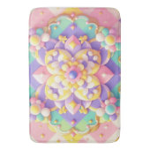 bunt Frühling/Ostern/Prinzessin Pastellfarben Badematte (Vorderseite Vertikal)