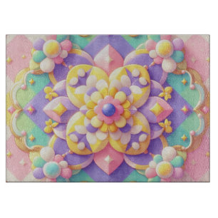 bunt Frühling/Ostern/Prinzessin Pastellfarben Schneidebrett