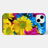 Bunt gefärbte Gänseblümchen iPhone Hülle (Rückseite (Horizontal))