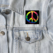 Bunt gefärbter Frieden Button (Beispiel)