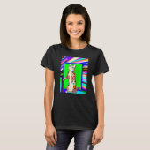 Bunt gefärbtes Kätzchen Katzen Meme T-Shirt (Vorne ganz)