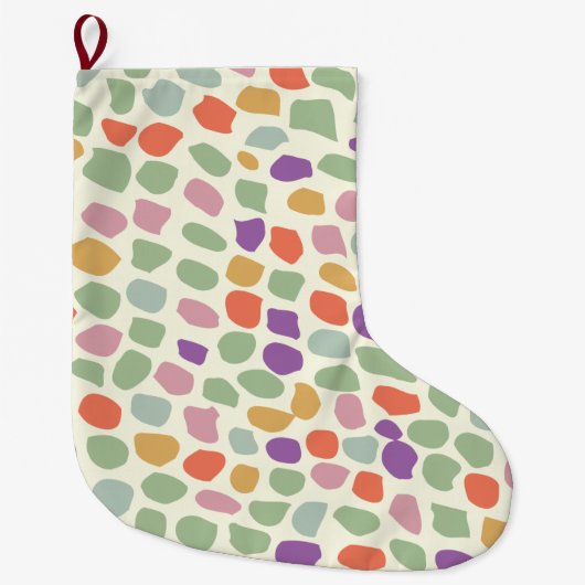 bunt gemustert großer weihnachtsstrumpf (Vorderseite)