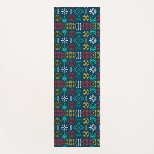 bunt geometrisch yogamatte (Vorderseite)