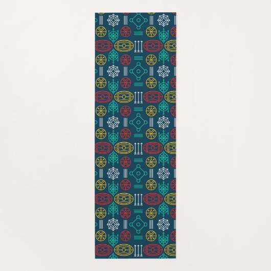 bunt geometrisch yogamatte (Rückseite)