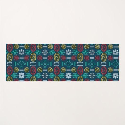 bunt geometrisch yogamatte (Vorderseite (Horizontal))