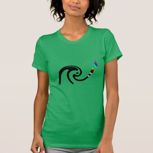 Bunt gepinselt T-Shirt (Vorderseite)