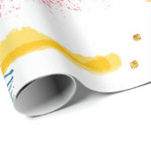 Bunt Geschenkpapier (Rolleneckpunkt)