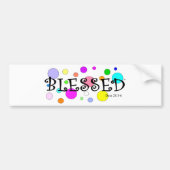 bunt gesegnet autoaufkleber (Vorne)